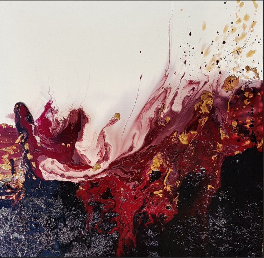 L'effervescence 
Fluide Art 
Dimensions : 80 x 80